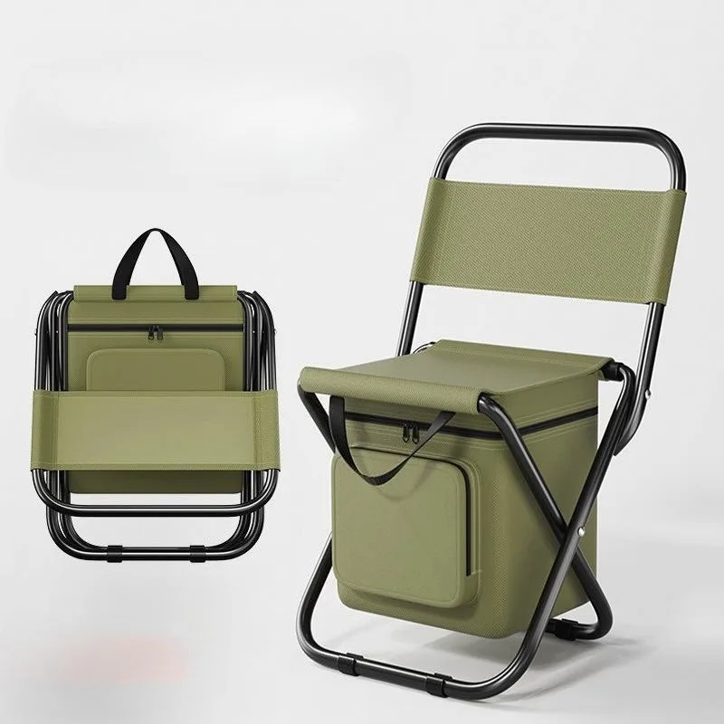 

Portable Outdoor Folding Chair 3-in-1 Leisure Chair Outdoor Camouflage Pony Camping Fishing Ice Pack Chair