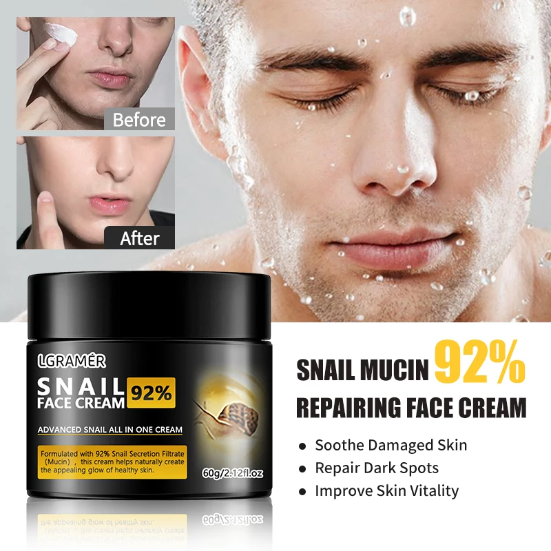 Crema facial de Caracol antiarrugas, colágeno, hidratante, nutre, repara, daña la cara, lifting, firme, suave, brillante, blanqueamiento, cuidado de la piel