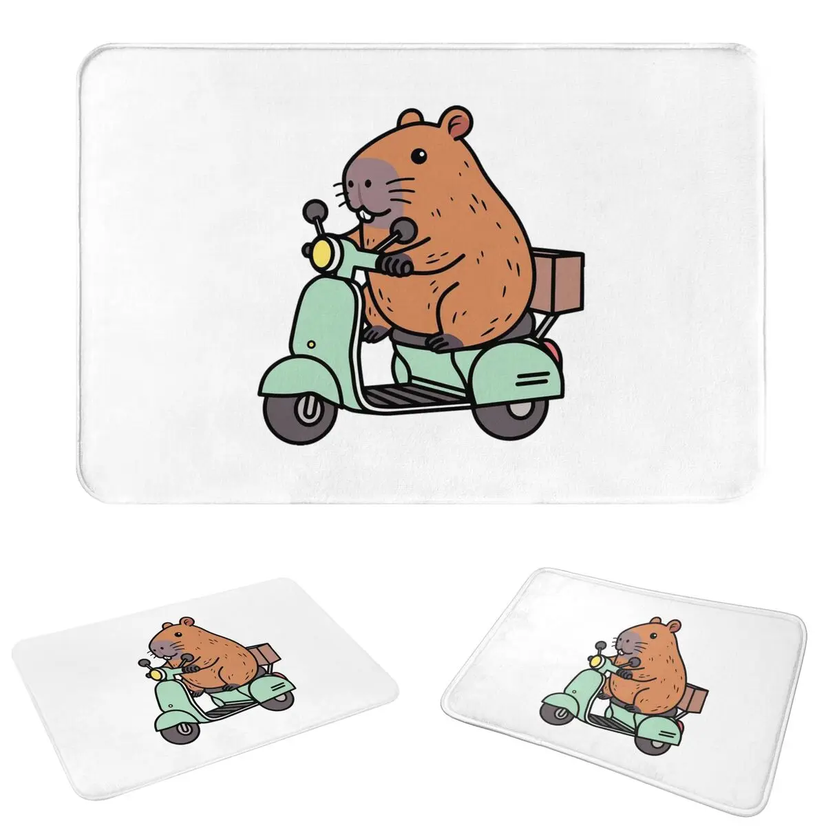 Capybara Doormat Sand Scraping Carpet Rug Kitchen Entrance Home Floor Mat for Bathroom Footpad Mats