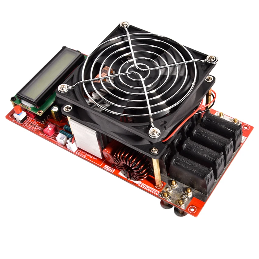 Imagem -06 - Zvs-módulo Aquecedor por Indução Elétrica para Derreter Metal Gerador de Proteção de Temperatura High Voltage Board Coil Driver 2000w