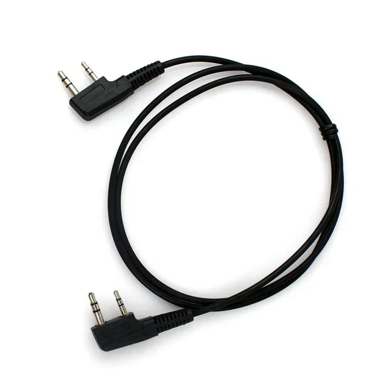 Wholesale 5pcs 1m/3.28ft K-type 2 Pin Plug Cloning Copy Cable for Baofeng Wouxun Kenwood Linton Puxing 2-Way Radio Clone