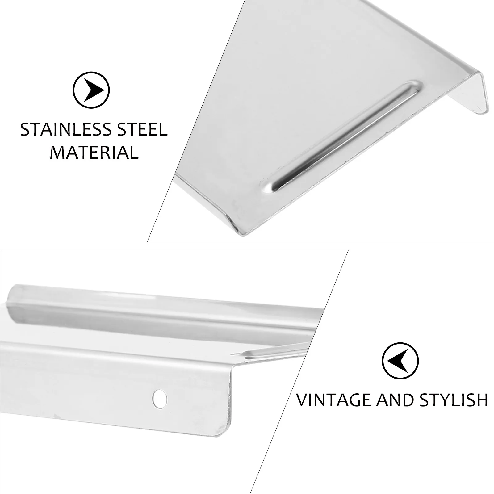 Premium Stainless Steel Bathroom Tray for Phone Tissue Storage Rack Stronger Than Traditional Models Elegant Vintage Design