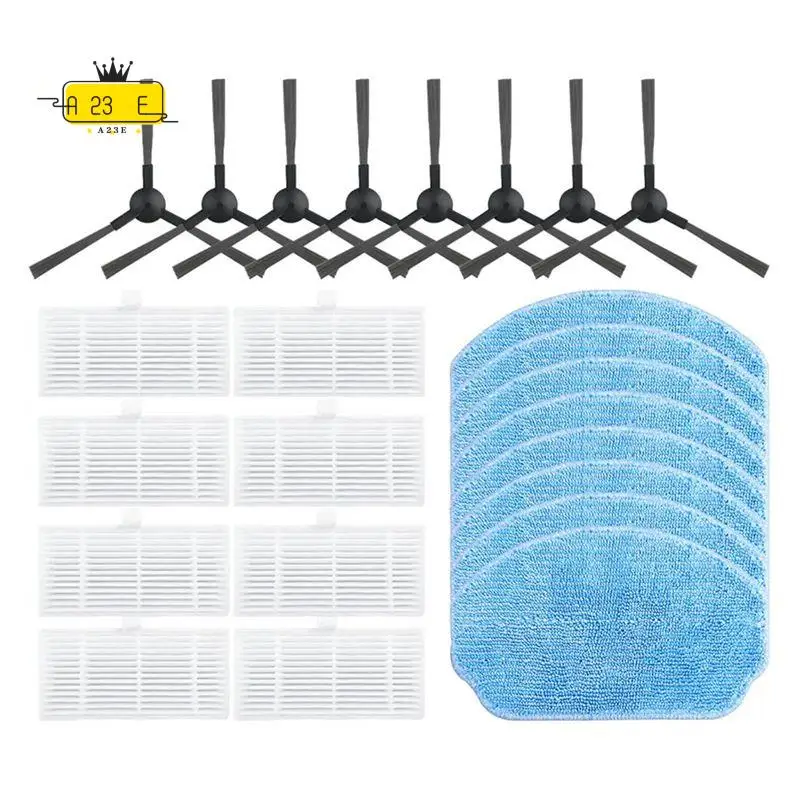 A23E-For Midea VCR04W Side Brush Hepa Filter Mop Cloths Rag Robot Vacuum Cleaner Replacement Parts Accessoies