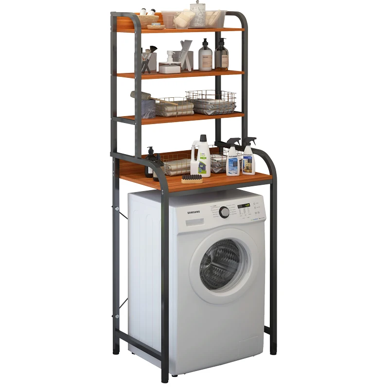 

Rack Storage Wash Machine Bathroom Shelve Cabinet Shelving Kitchen Washing Machine Rack Bathroom Space Saver Toilet Shelf Holder