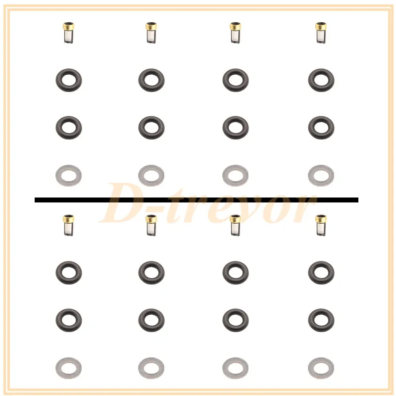 Fuel injector nozzle repair kit for 99-04 VOLVO 2.3L 2.5L I5 Ford Chevy GMC 4.6L 5.4L 0280155830