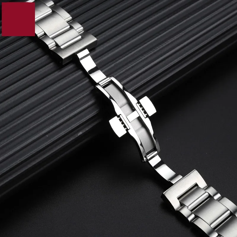 Bracelet For Tissot 1853 Rhythm T044 Silver Watch Strap 20mm Prs516 Luchi Series T044417a T044430a Men's Watches Accessories