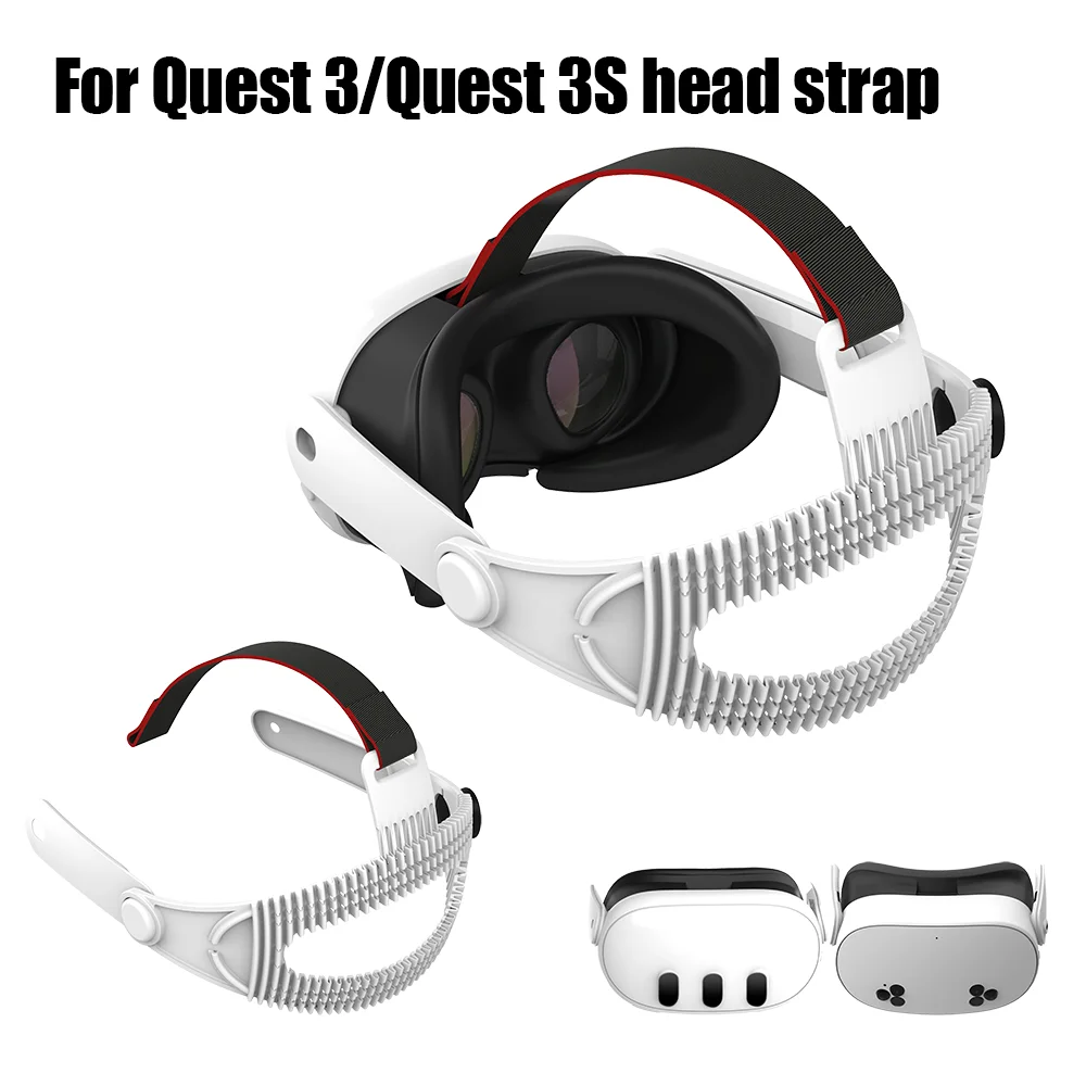

Compatible with for Quest 3 / Quest 3S Universal Ultra-Light Adjustable Soft Head Strap Upgraded Version
