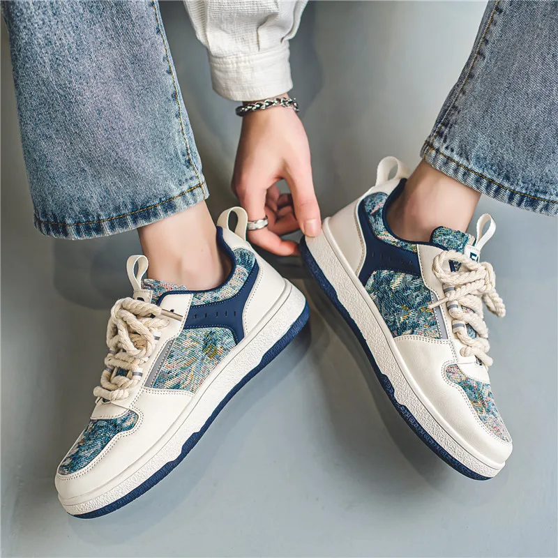 Van Gogh Men Women casual Shoes Male Platform Sneakers Girls Casual kateboarding Shoes flats 3D graffiti The Starry Night