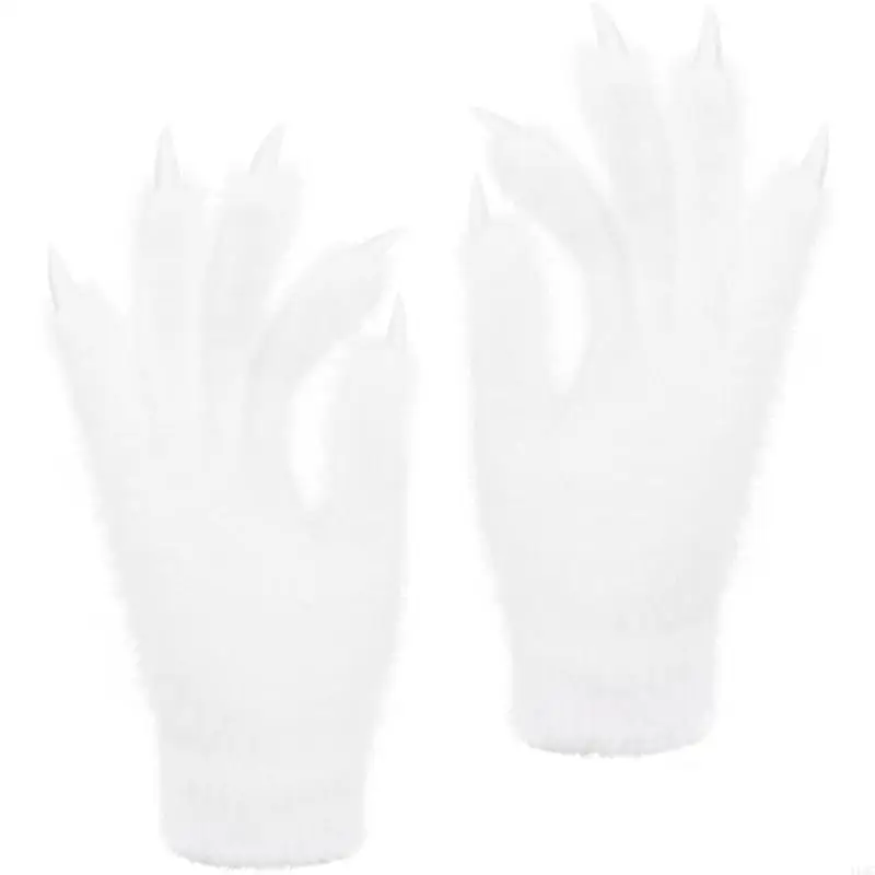 Plush Animal Paws Gloves Hand Mittens For Cosplay Theme Event And Halloween Party Gathering Anime Dressingup Handwear 