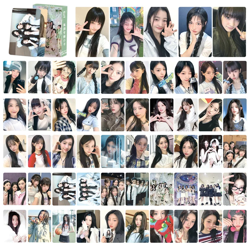 KPOP ILLIT Druo Cards Photocards, Album Girls Group, GerCollection Gift, Postcards, Photo Card, Fan Gifts, 55Pcs per Set