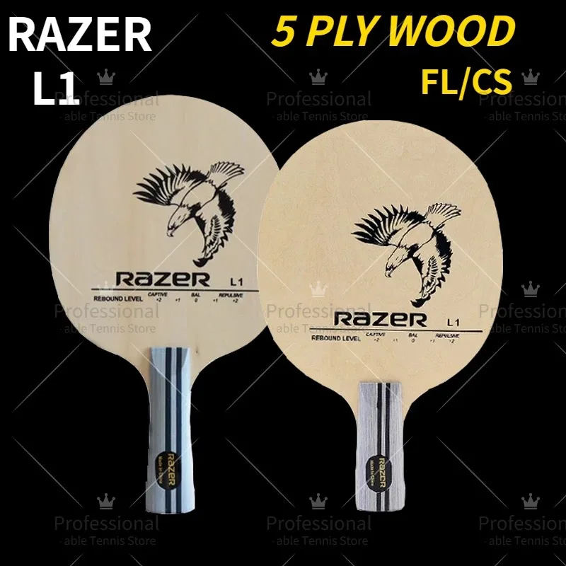 Original RAZER L1 Table Tennis Blade Racket 5 Ply Wood Allround Type L-1 Ping Pong Bat Paddle RAZER L1 Ping Pong Blade