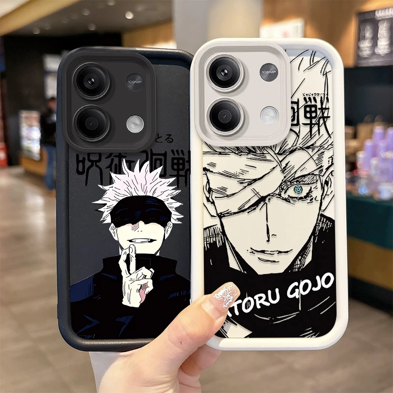 Jujutsu Kaisen Silicone Case for Xiaomi Redmi Note 13 12 Pro Plus 4G 5G 13C 12C Turbo 11 11S 10 10S 9 10A 10C 9C A2 A1 Cover