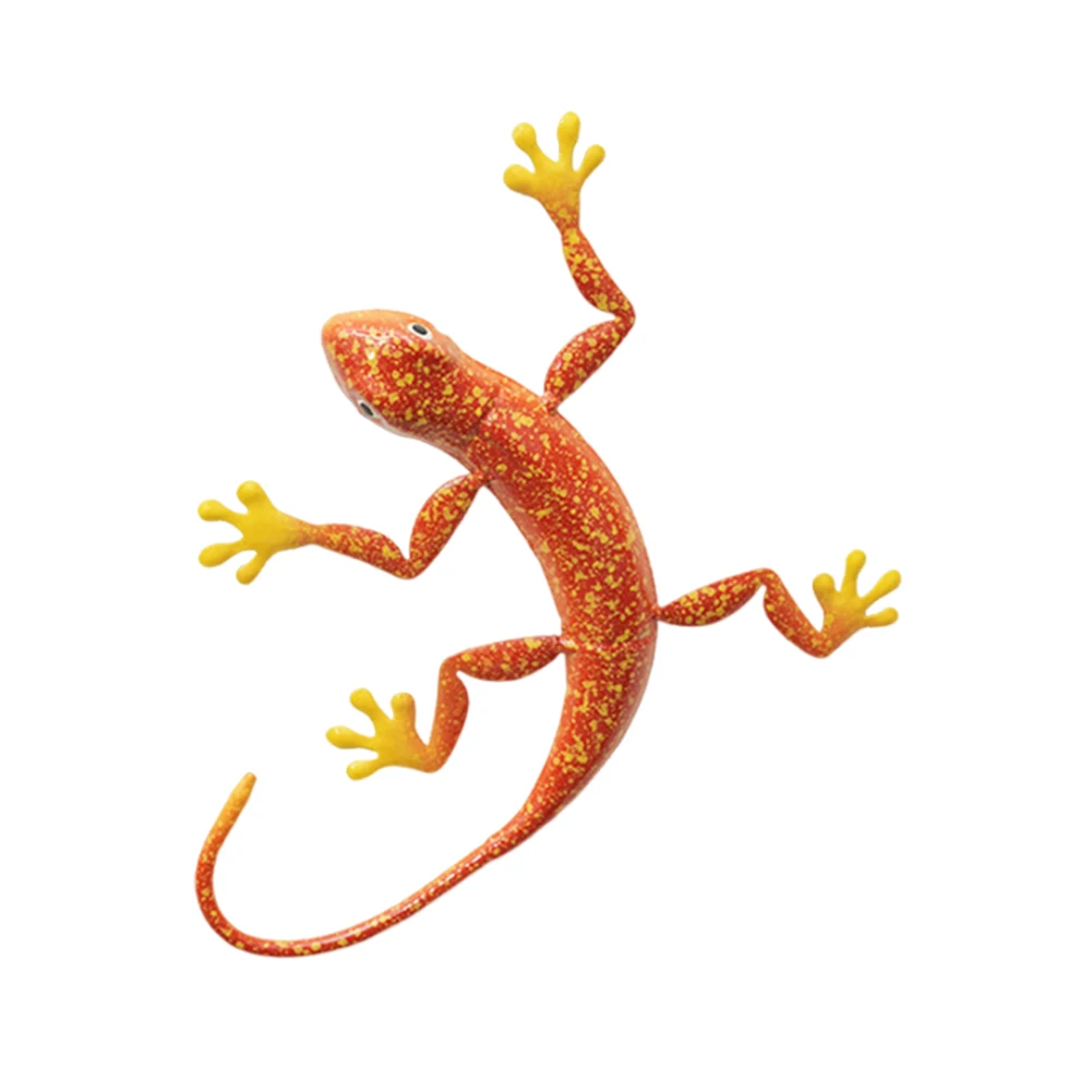 Courtyard Decoration Metal Iron Lizard Ornaments Versatile Easy To Install Eye-catching Design Indoor And Outdoor Use