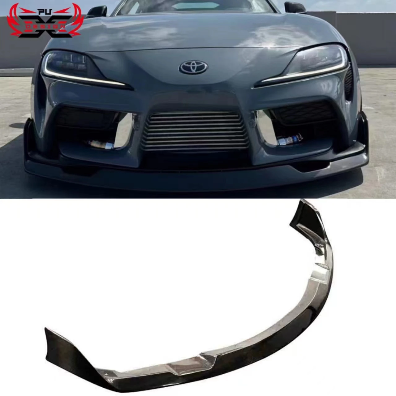 

For Toyota Supra A90 A91 Mk5 Carbon Fiber AG Style Front Bumper Lip Front Splitter Body Kit Retrofit Accessories