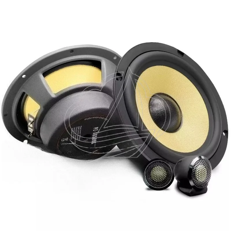 6.5 Inch 2-Way Car Audio Speaker 180W Max Power Glass Fiber Cone Vehicle Sound Speaker