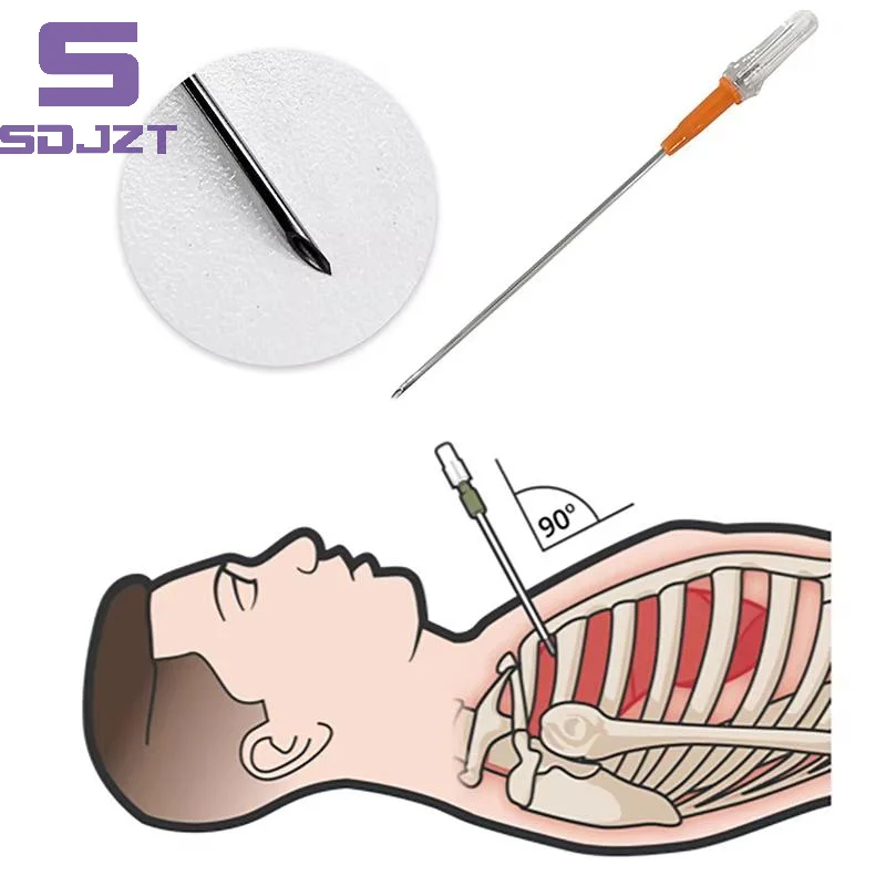 Thoracic Decompression Needle Emergency Kit For Tension Pneumothorax First Aid Chest Relief Equipment