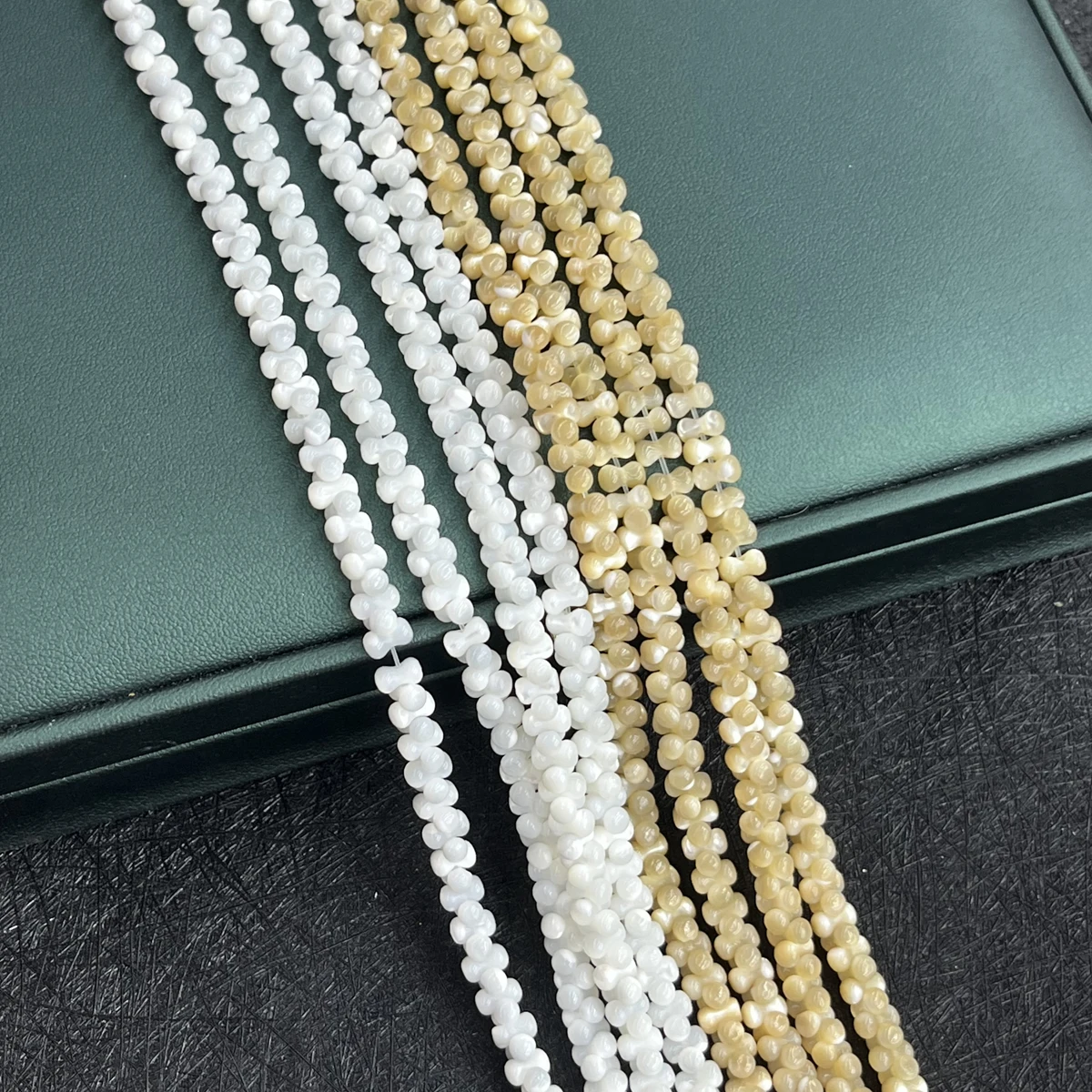 المياه العذبة الطبيعية مختلط قذيفة 3x6 مللي متر جولة حبة الأبيض الأصفر صنع المجوهرات عقد دي اي واي سوار أقراط الإكسسوارات الزفاف النساء