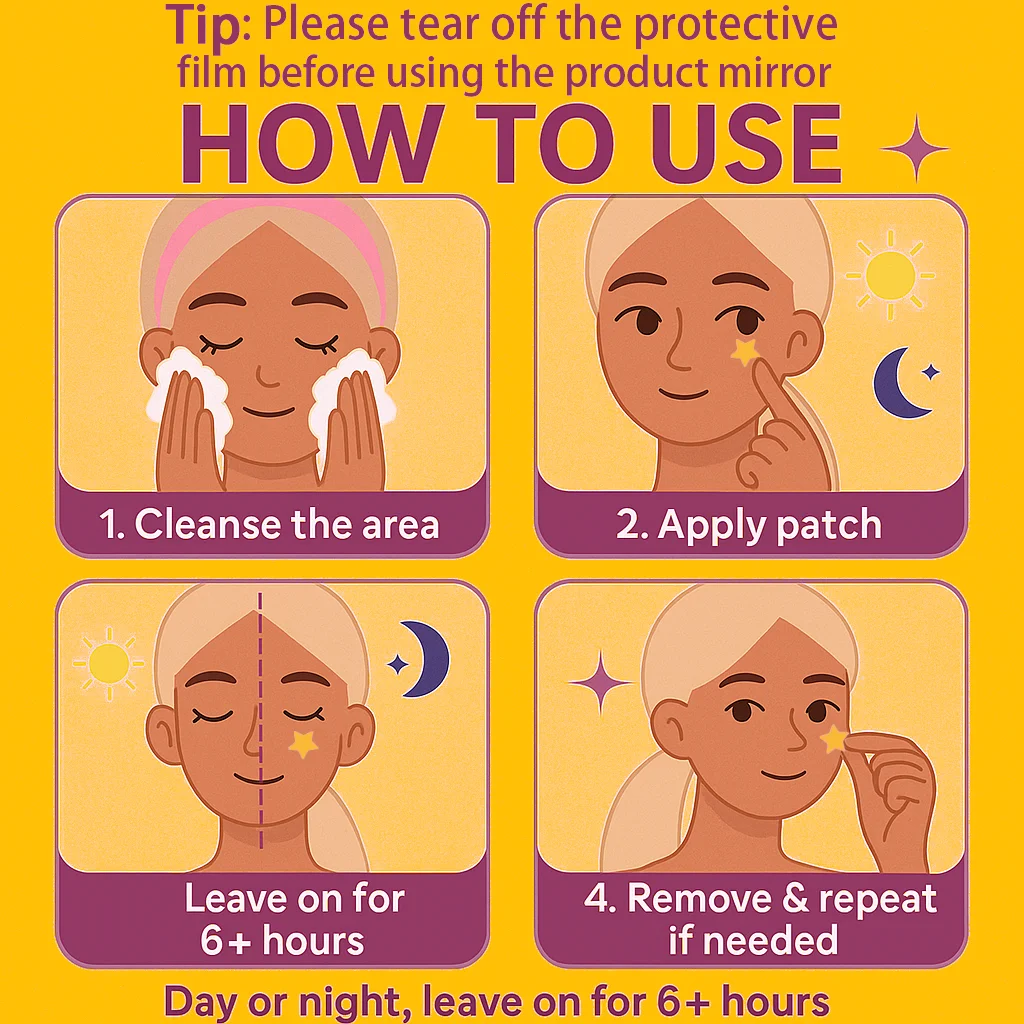 Parche para acné de 60 unidades, parche para cubrir el acné y las flavas, viene con parche para el acné con espejo de maquillaje, pegatinas para manchas faciales y de piel