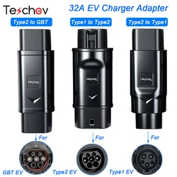 IEC62196-2 Type 2 to SAE J1772 Type 1 EV Adapter Charging Station Connector SAE J1772 Type 1 to Tesla For Tesla Model Y