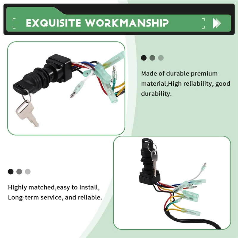 

703-82510-40 ключ зажигания в сборе заменяет MP51040 для блока управления подвесным двигателем Yamaha 703-82510-41 703-82510-43