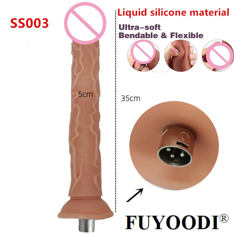 Premium 3xlr Connector Dildo 'S Voor Seksmachine Bijlagen G Spot Dildo Met Gebogen Schacht & Ballen Seksspeeltjes Voor Vrouwen En Koppels