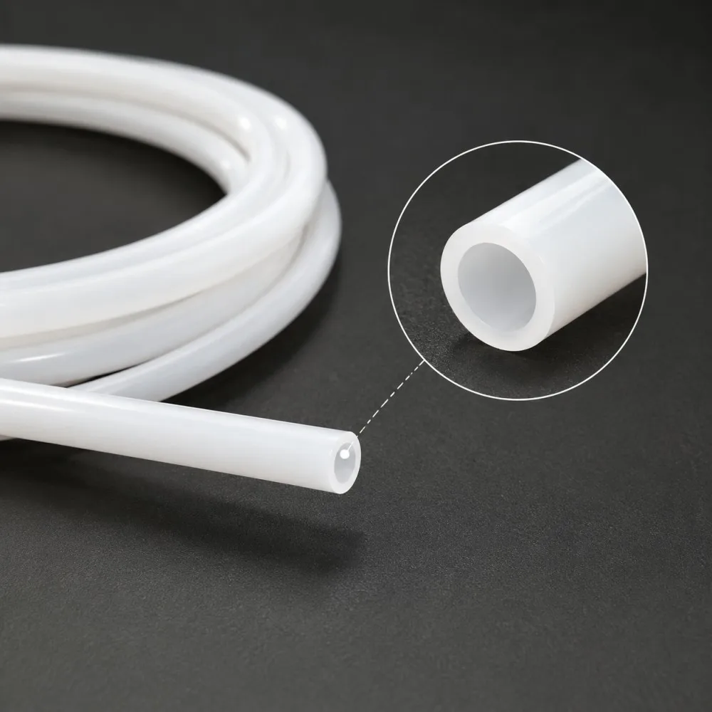 High Temperature Resistance 260 Deg.C White PTFE Tube ID 1mm~14mm Corrosion Resistant Non-Stick Ptfe Electrical Insulation Mater