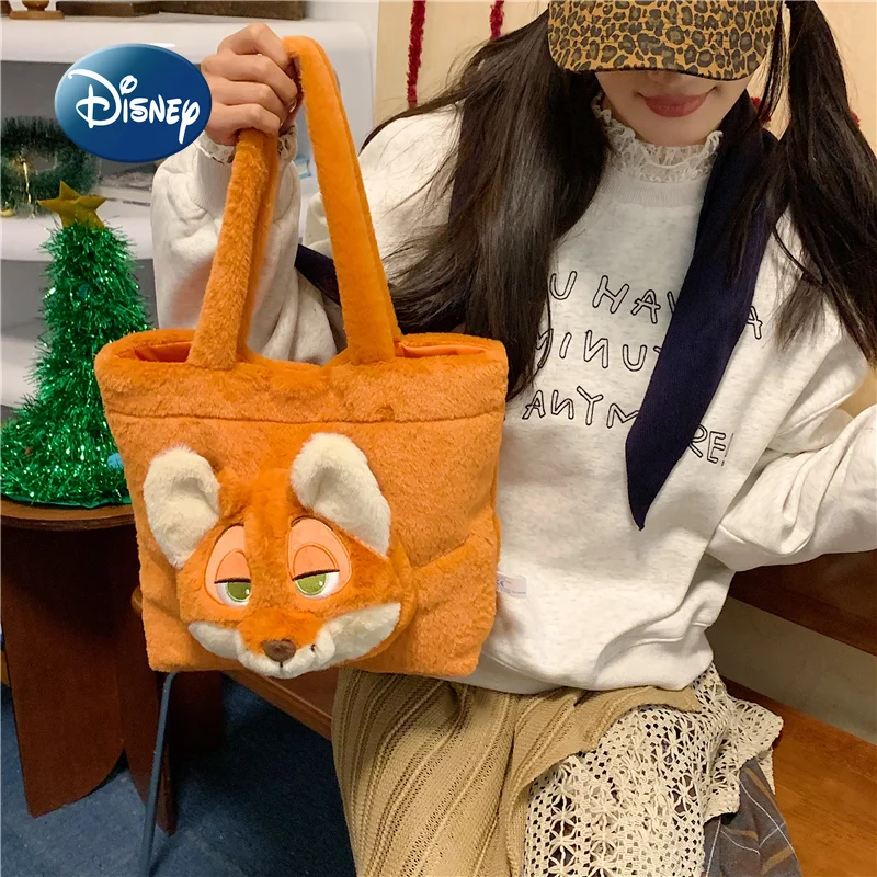 Disney Judy Nick nouveau sac à main en peluche grande capacité mode femmes sac à main en peluche dessin animé mignon femmes en peluche sac à bandoulière