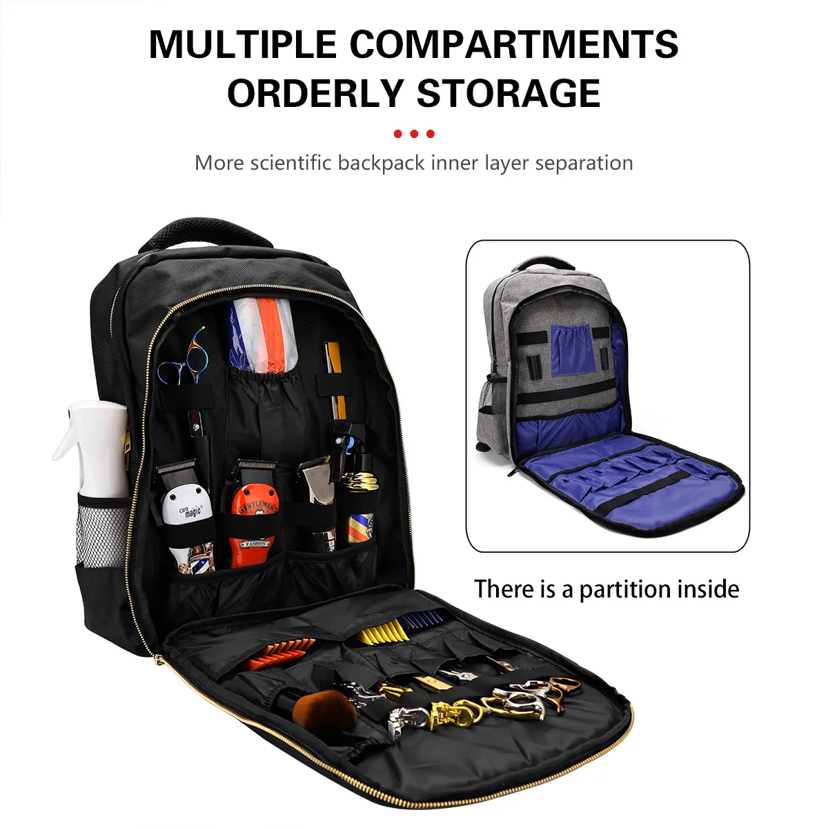 Portable Backpack Barber Hairstylist Tools Bag Large Capacity Travel Bags Multifunctional Salon Storage Shoulders Bag