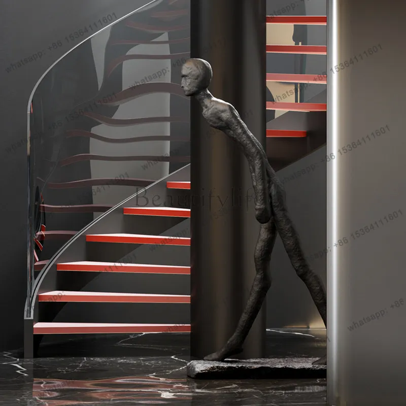 PG hotel lobby humanoid art sculpture large floor-to-ceiling ornament living room exhibition hall sales office decoration