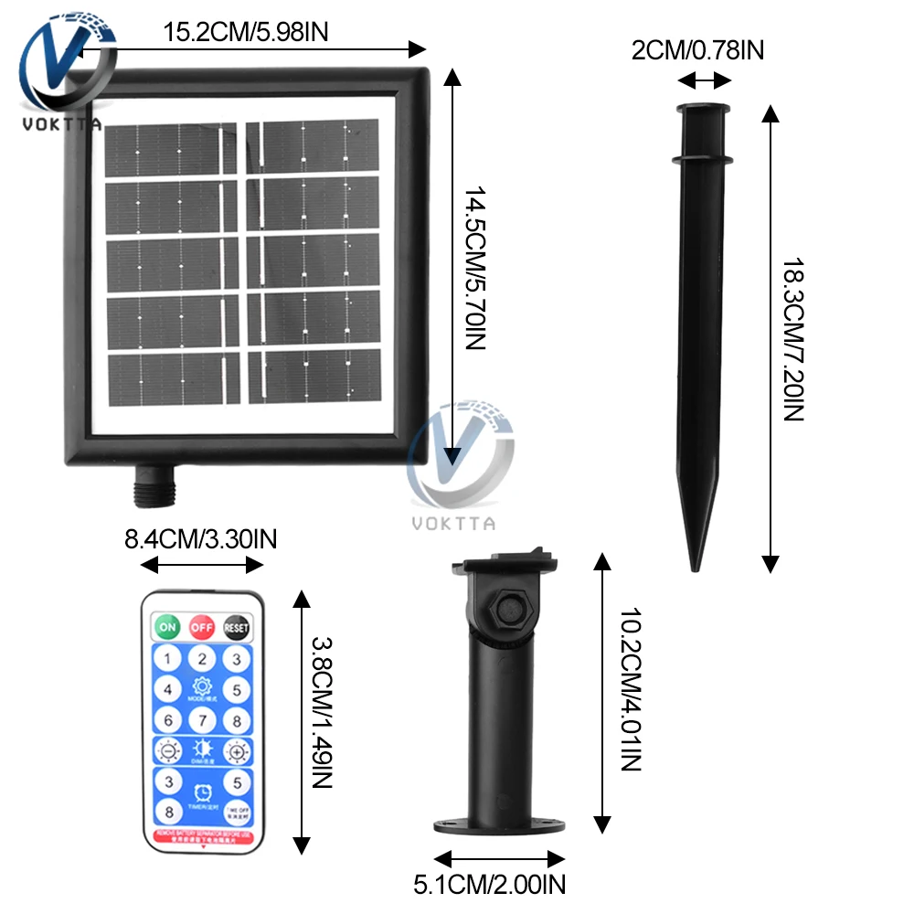 2400MAH Solar Panel Controller LED Light String Control Box TYPE-C Circuit Remote Control Board Solar Light Controller Module