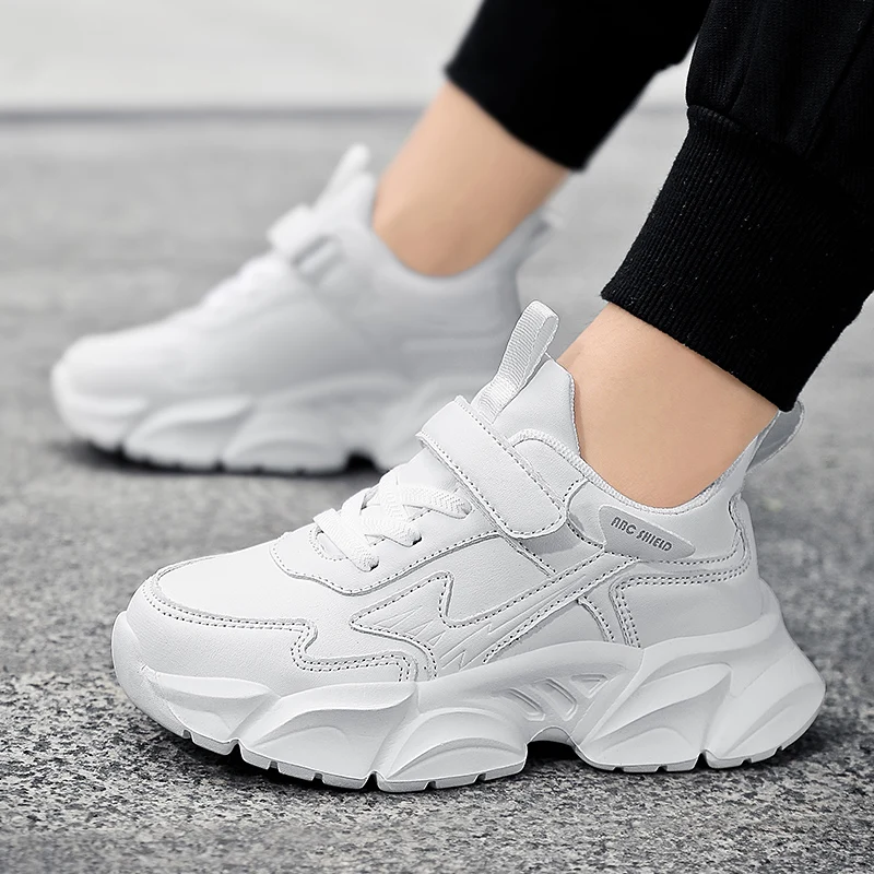 

Luxury Children Sneaker Boys Shoes 2025 New Kids Leather Sports Shoes PU Lightweight Soft Tennis Trainer Boys Sneaker