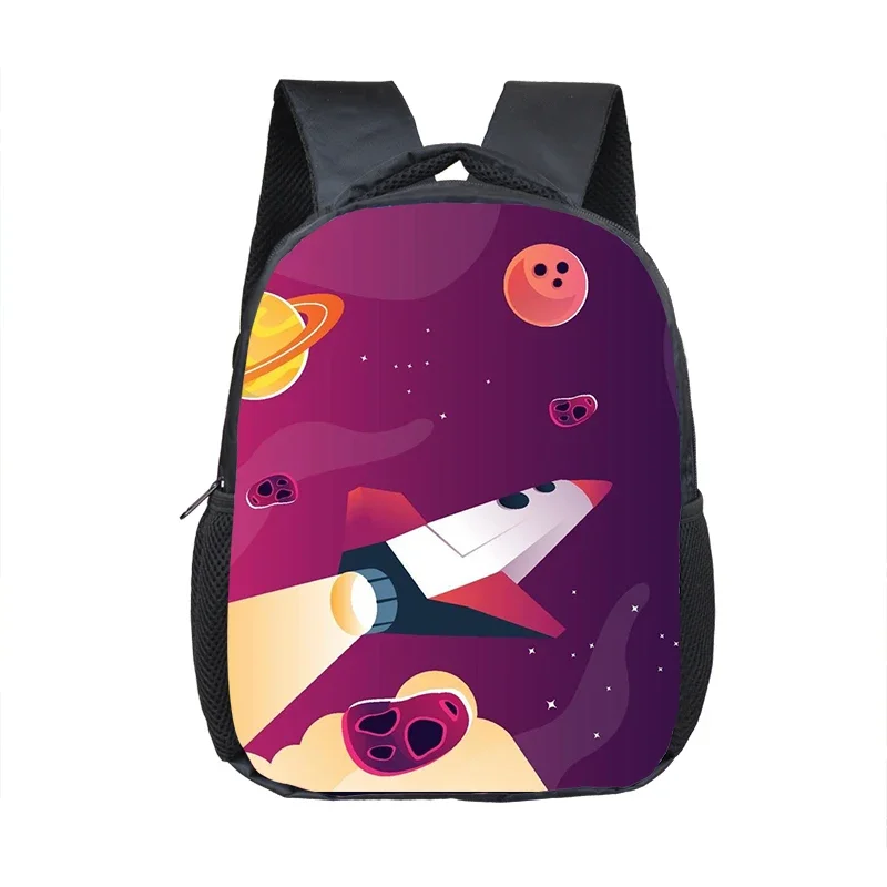 Ransel Pilot Pesawat Luar Angkasa Alien 16 Inci untuk Anak Usia 3-8 Tahun Tas Buku Anak Astronot Luar Angkasa Hadiah Tas Sekolah Balita Mini Anak Laki-laki Perempuan