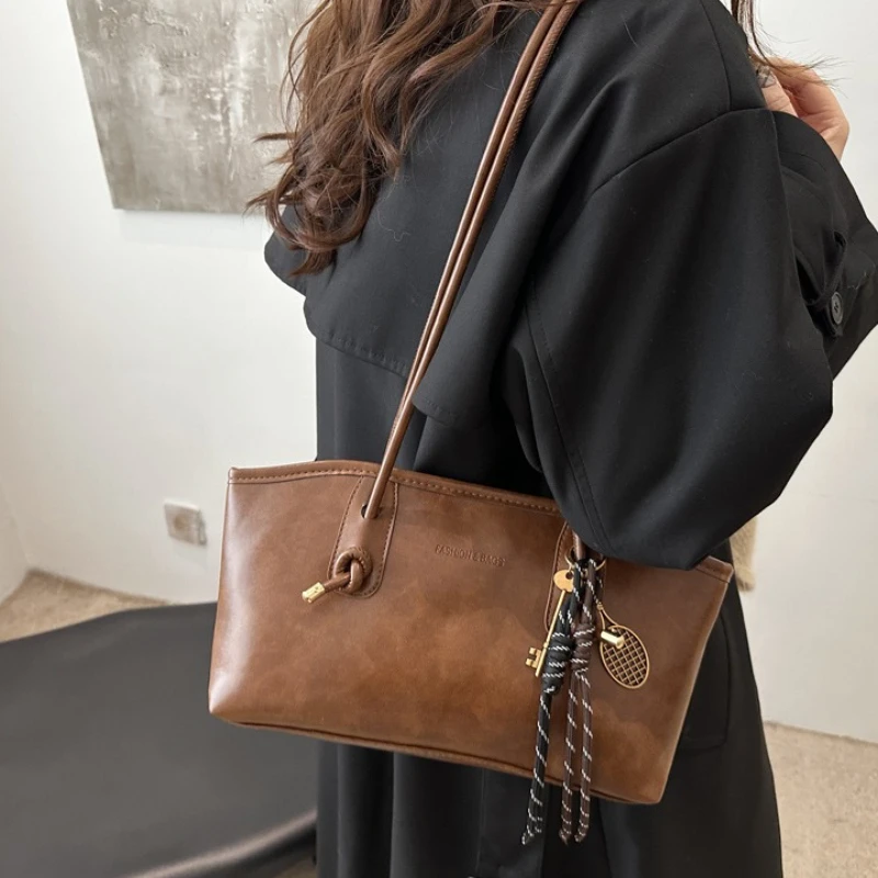 

Women PU Leather Work Shoulder Bag Simple Lady Tote Handbags Large Capacity Female Shoulder Underarm Bag Purses and Handbags