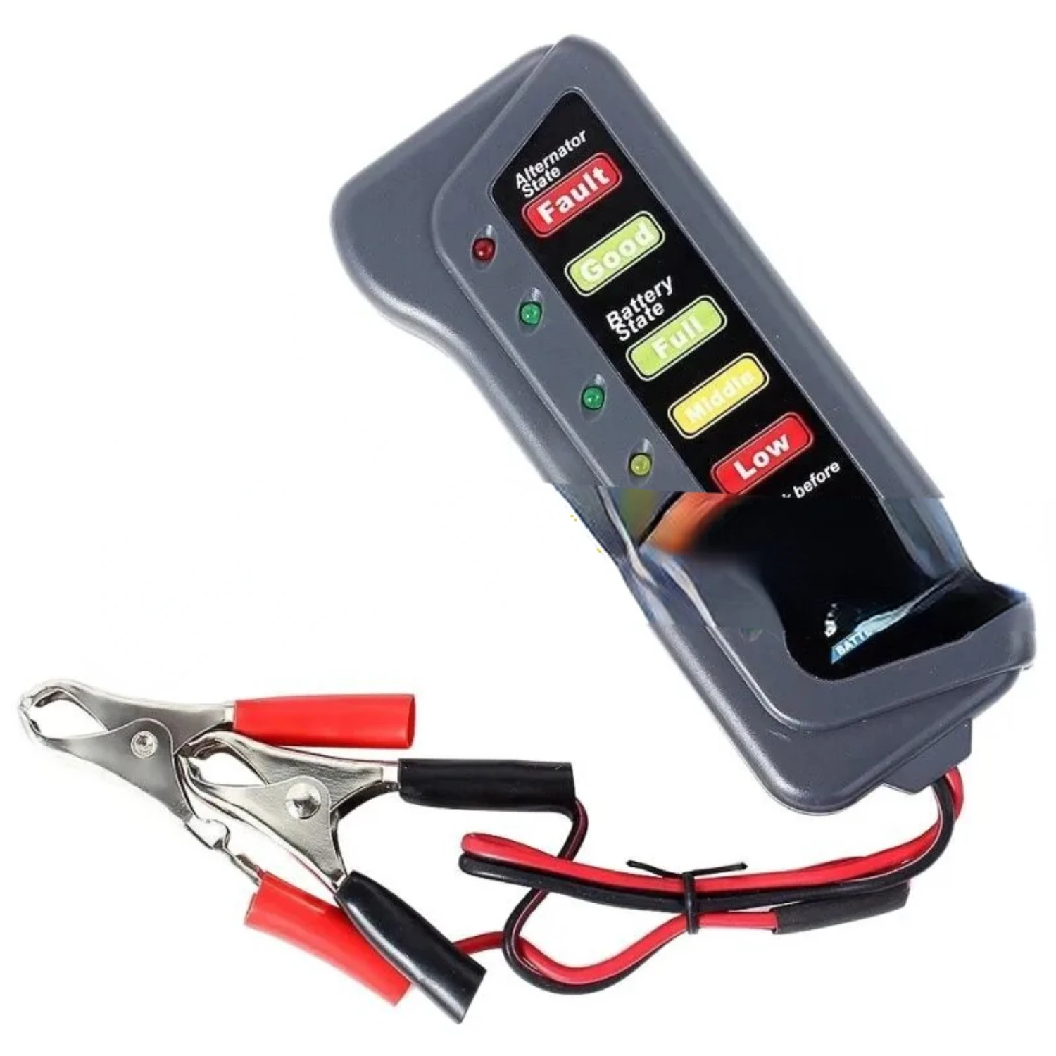 Highly Accurate and Essential 12V Battery Tester for Motorcycles and Cars - Reliable Battery Testing Tool for Precision and Assu