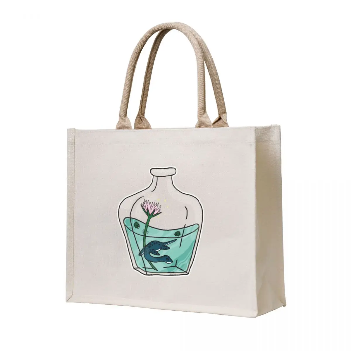 

Nessie in a bottle Tote Bag Lady bags custom tote bag Eco bag