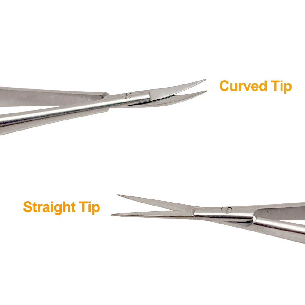 ​1pcs Micro Scissor Dental Micro Castroviejo Cornea Scissors Hand Instrument Ophthalmic Surgical Scissors Dental Scissors Tools