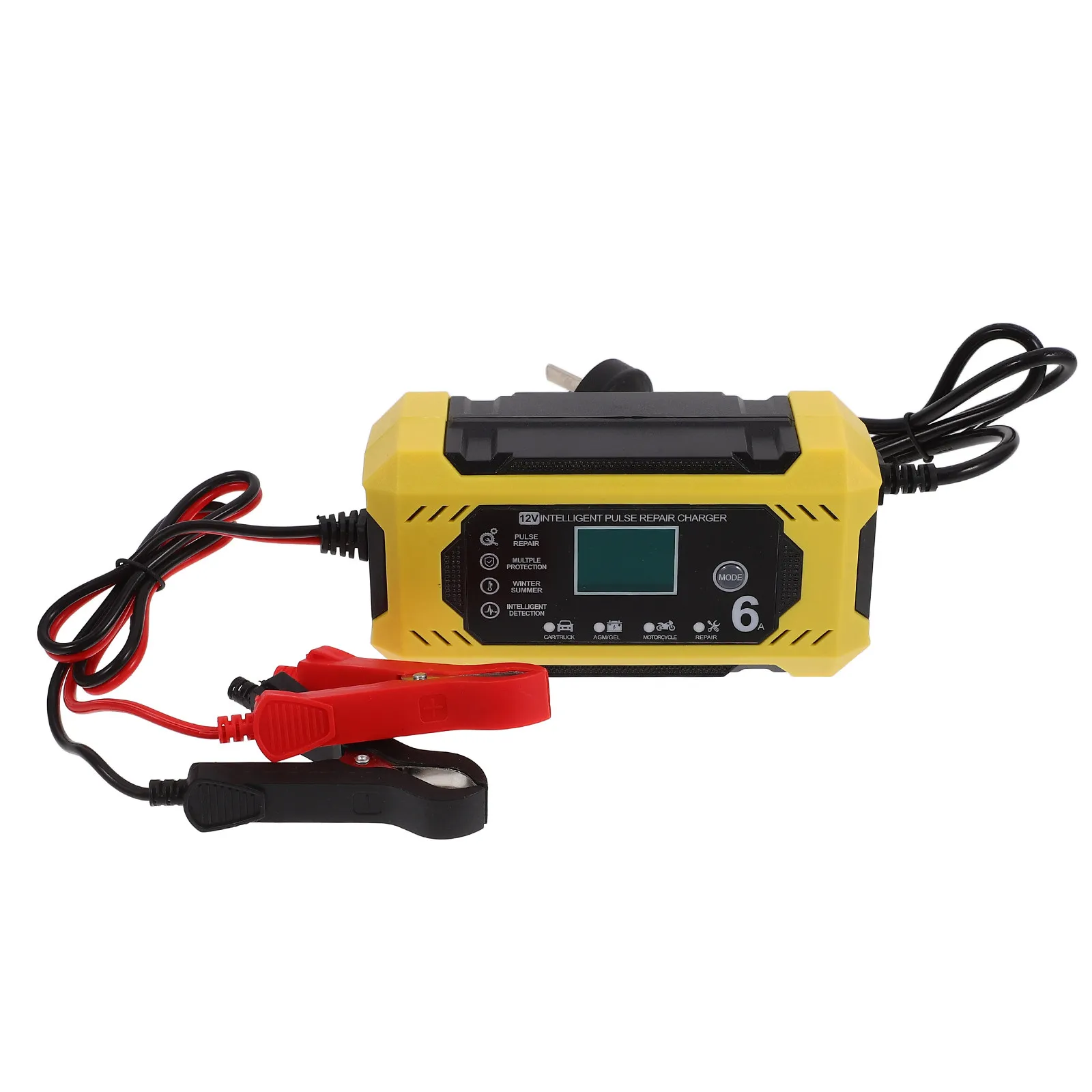 

Car Battery Charger Automatic 12V 6a Intelligent Trickle Maintainer for Motorcycle Car Truck Lawn Mower Boats Atv