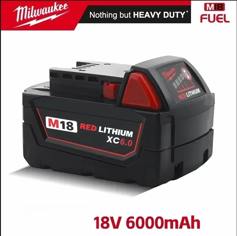 

NEW Original For Milwaukee M18 Power Tool Battery, Charger, BR, XC, 18V, 5000mAh 6000mAh M18B5, 48-11-1860.