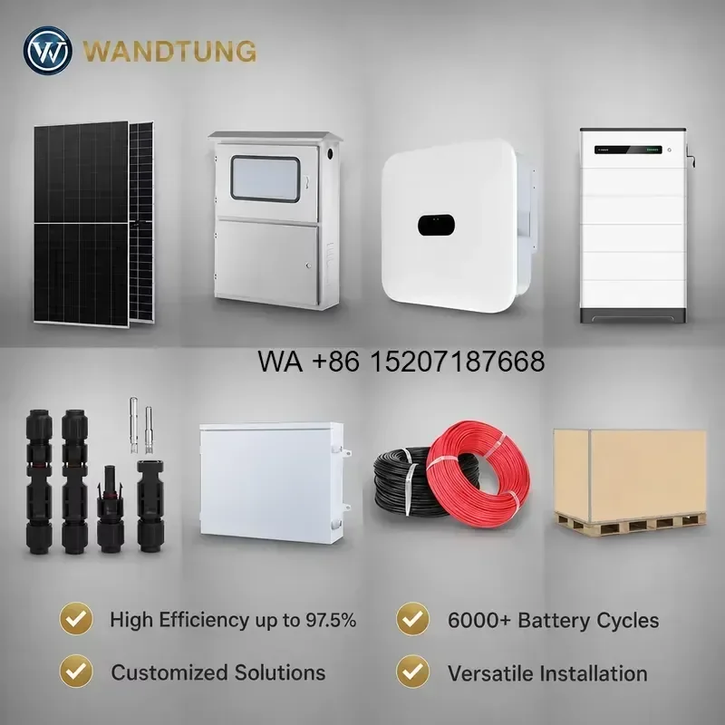 Wmwmnu for Wmwmnu Off Grid Hybrid Solar Energy System 30KW 50KW 60KW 80KW 100KW Solar Panels With Battery and Inverter