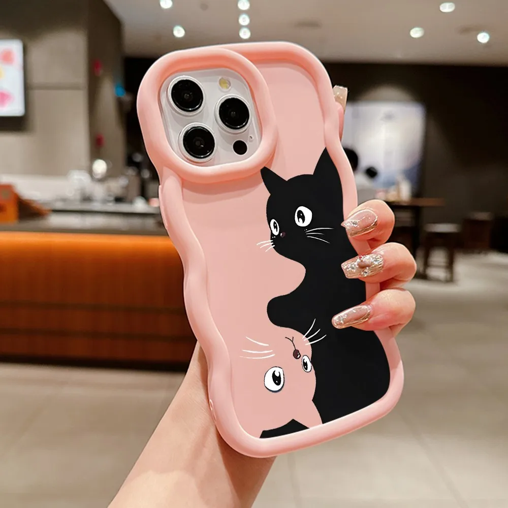حافظة لهاتف سامسونج جالاكسي S25 S24 S23 S22 S21 S20 FE Ultra Plus 5G Wave Candy Soft Capa Cover Funda