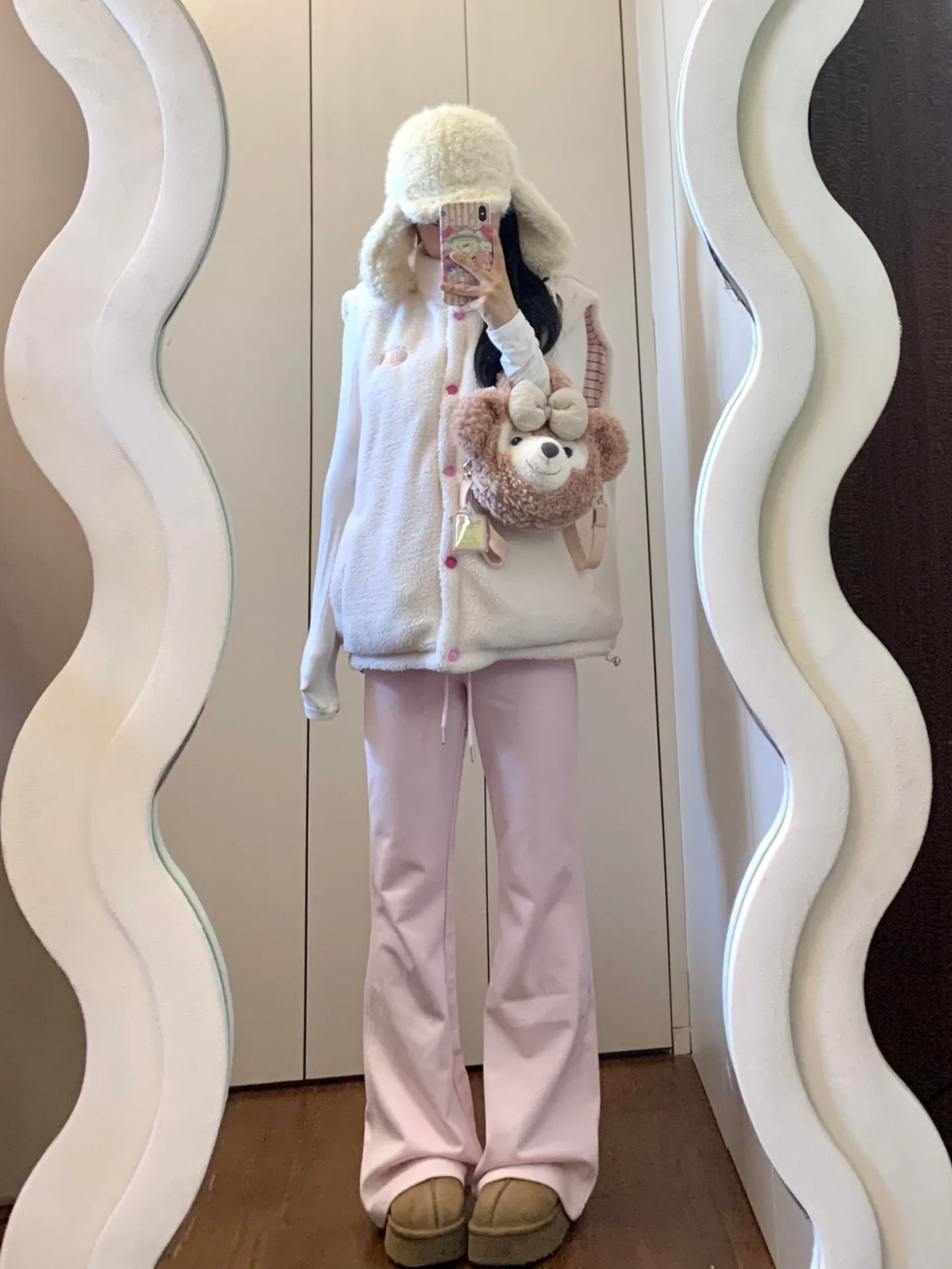 로우 웨이스트 플레어 요가 팬츠 여성용 루즈 드레이프 캐주얼 워킹 트라우저 가을 시즌 하이 라이즈 버전 플러스 사이즈 핑크