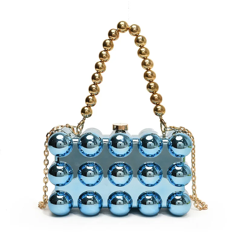 

Acrylic Egg Box Bag Women's New Shoulder Bag Fashionable Candy Color Bag Niche Versatile Chain Dinner Bag