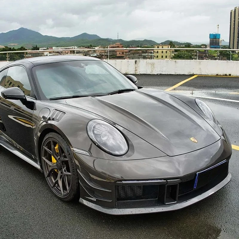 Exclusive 2025  Dry Carbon Fiber Body Kit Engine Bonnet Hood for porsche 911 992 Turbo S