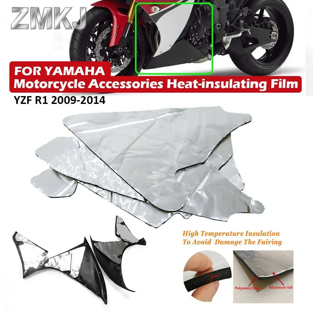 For Yamaha YZF R1 YZF-R1 2009-2014 2010 Heat Shield Fairing Melting Protection Pre-Cut Insulation Sponge Motorcycle Accessories