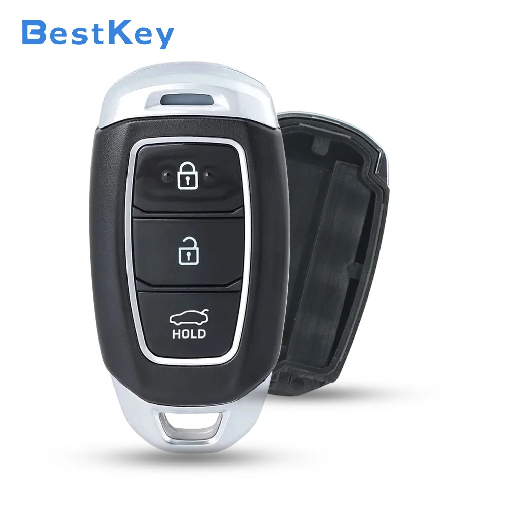 Best Key Practical Spare Smart Key 3 Button No Circuit Board Empty Renew Shell Suitable for Hyundai Accent 2018 through 2021