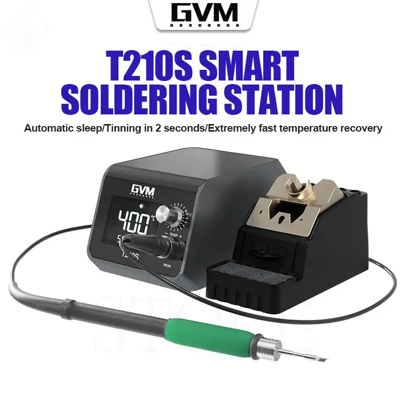 GVM T210S C210 Electronic Welding Rework Station Repaid Heating Soldering Iron Station Compatibled C210 Solder Iron Handle