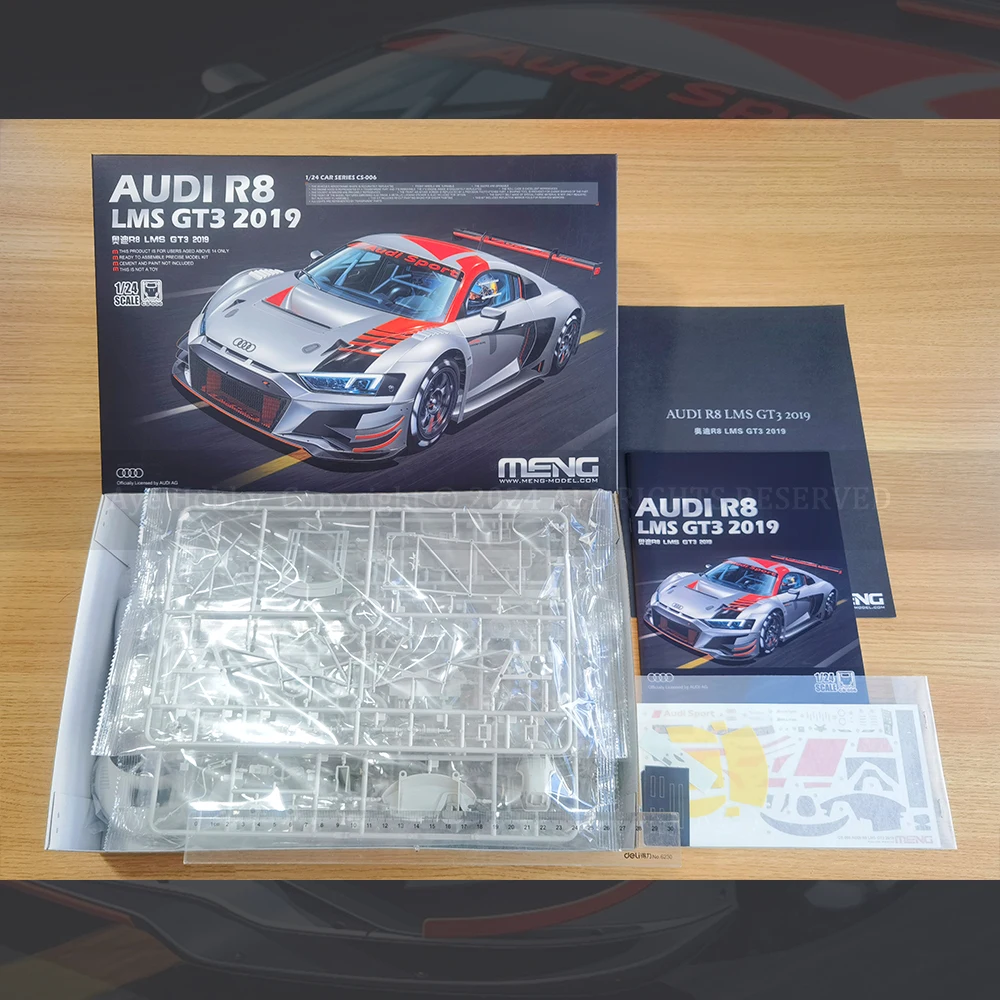 Special Offer [MENG] CS-006 1/24 AUDI R8 LMS GT3 2019 (Plastic Model Kit)