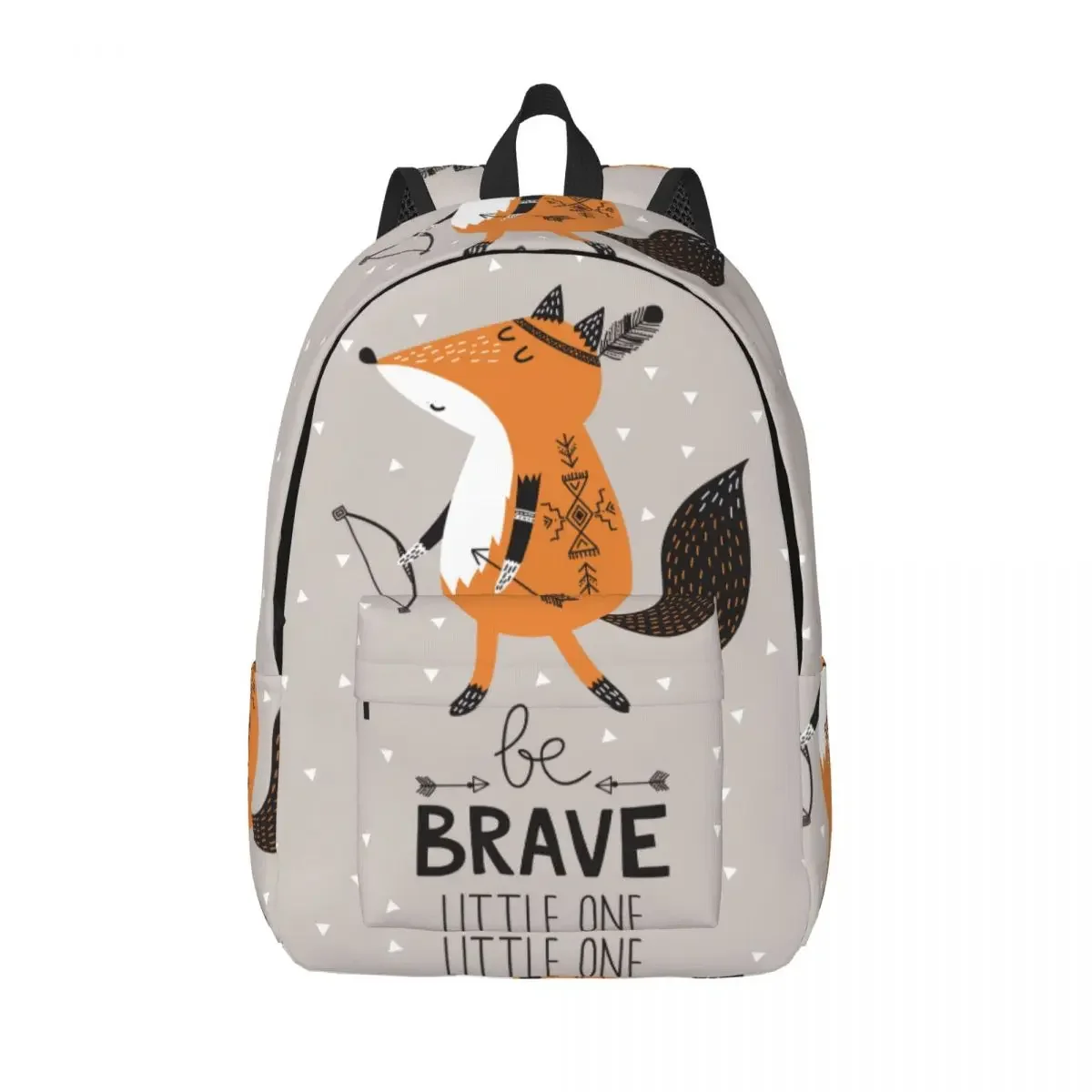 Be Brave Cute Fox Backpack Unisex Travel Bag Schoolbag Bookbag Mochila