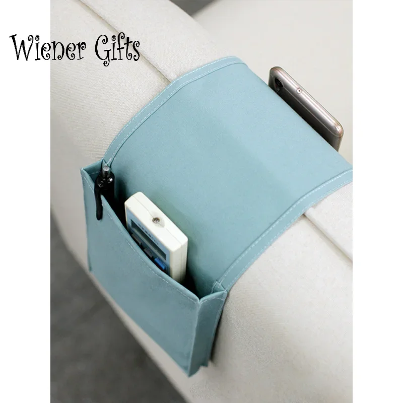 Cotton Linen Bedside Storage Bag Organizer  Desk  Sofa TV Remote Control Hanging     Holder Pockets