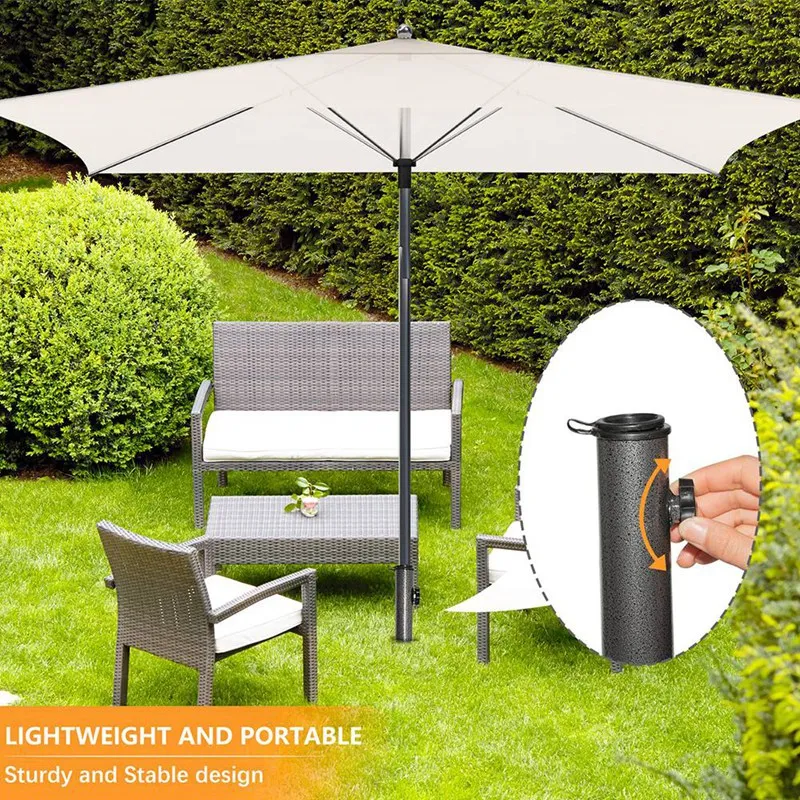 

2PCS Patio Umbrella Steel Anchor Beach Umbrella Metal Holder Stands With Two Forks Safe Stand For Use In Soil